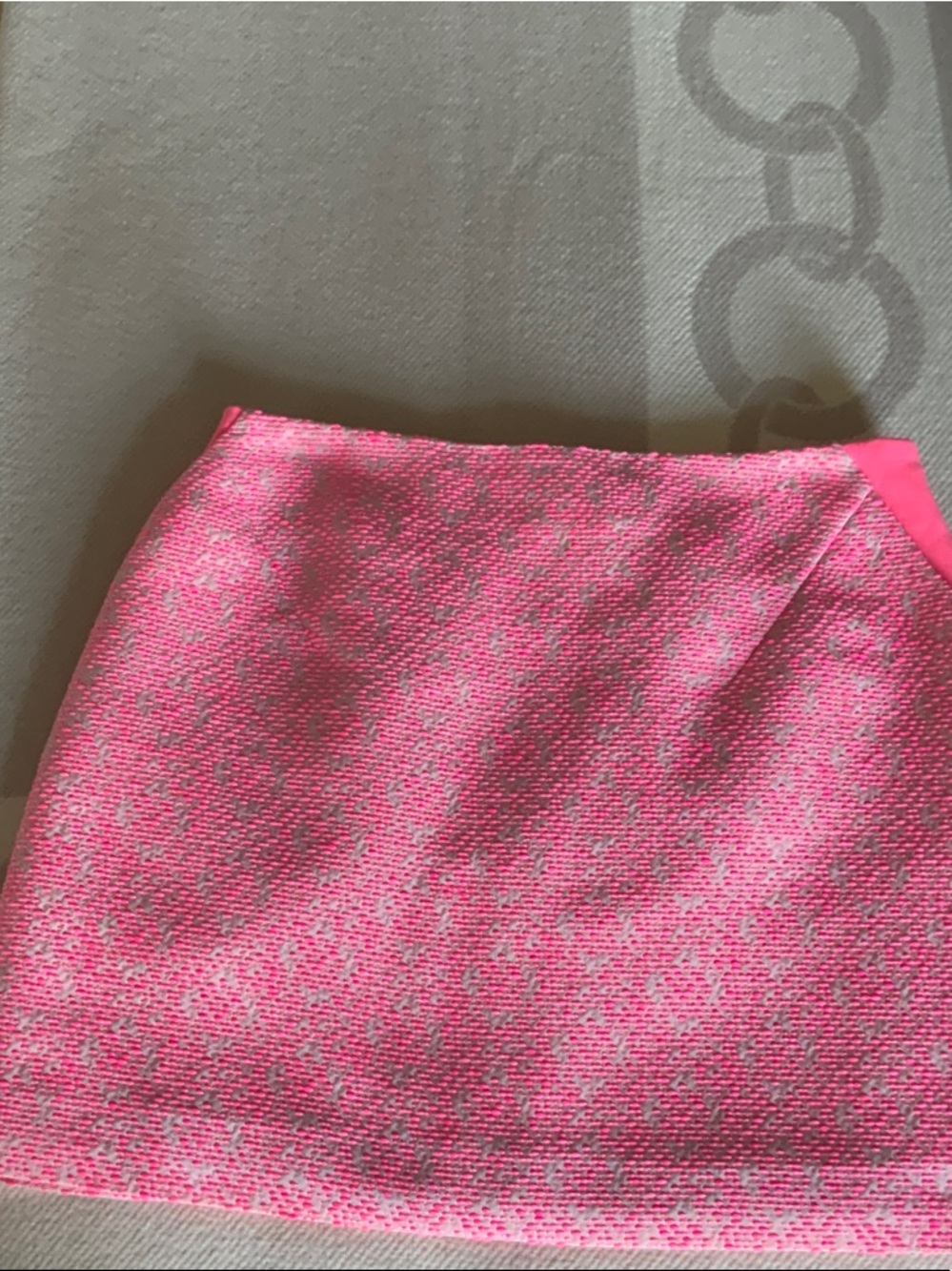Ted Baker London Hot Pink Textured Mini Skirt
